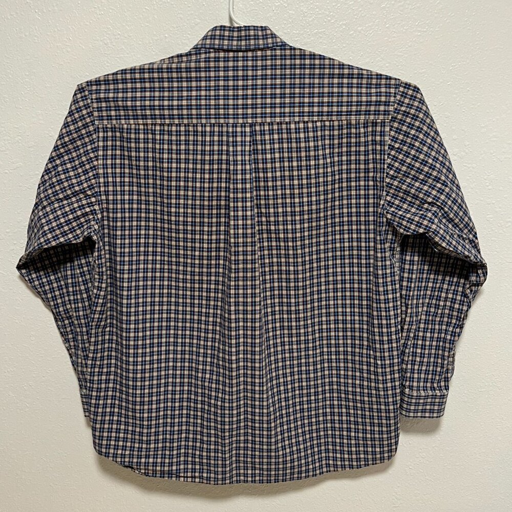 Cinch Shirt Long Sleeve Casual Button Down Western Plaid Blue Men's size XL - Picture 7 of 7